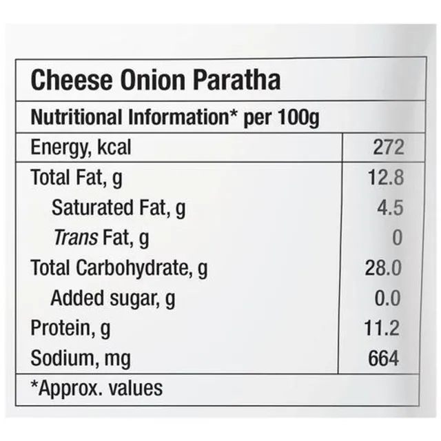 Amul Happy Treats Ready to Cook & Serve - Cheese Onion Paratha, 500 g - Image 3