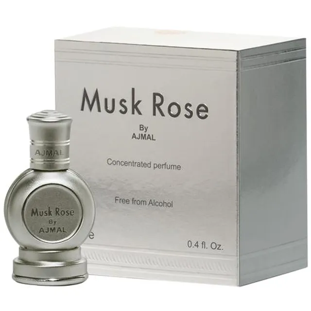 Ajmal Musk Rose Concentrated Floral Perfume Free From Alcohol For Unisex, 12 ml - Image 2