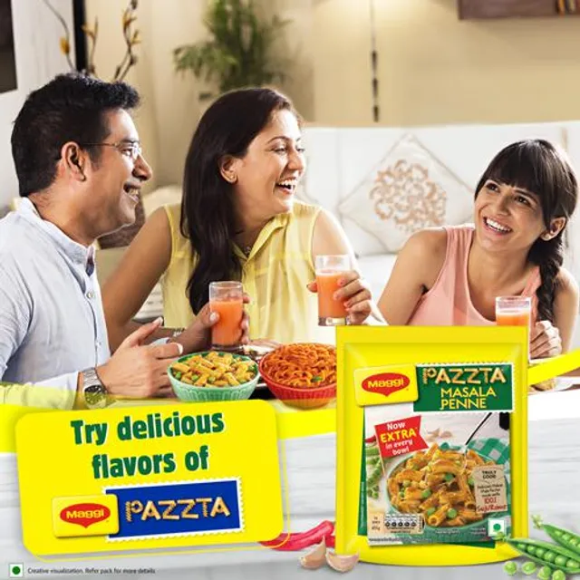 MAGGI Pazzta Masala Penne - Made With 100% Suji/Rawa, 139 g Family Saver Pack, Pouch - Image 6