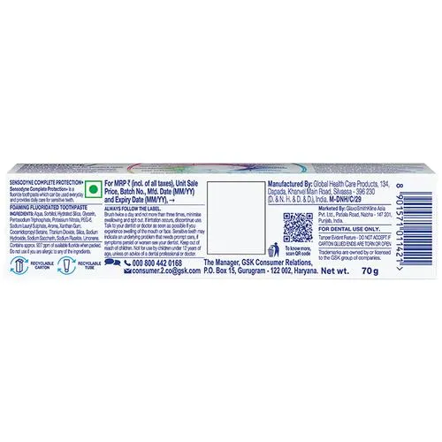 Sensodyne Toothpaste Complete Protection+ - All In One Daily Oral Care For Sensitive Teeth, 70 g - Image 3