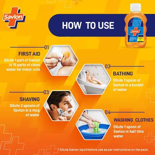 Savlon Antiseptic Disinfectant Liquid 50 ml Bottle - Image 6