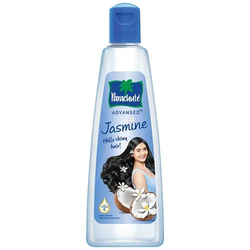 Parachute Advansed Jasmine Coconut Hair Oil With Vitamin E - Non-Sticky For Healthy Shiny Hair 300 ml - Image 2