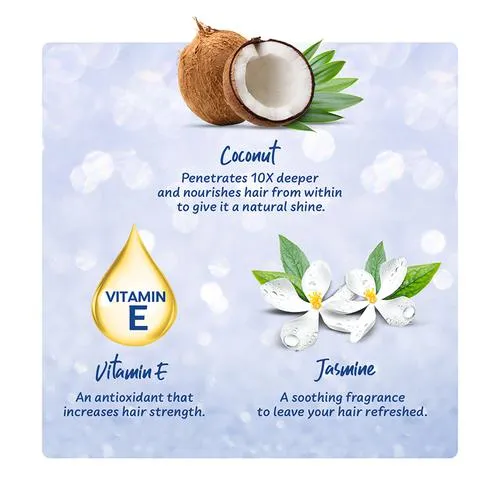 Parachute Advansed Jasmine Coconut Hair Oil With Vitamin E - Non-Sticky For Healthy Shiny Hair 300 ml - Image 4