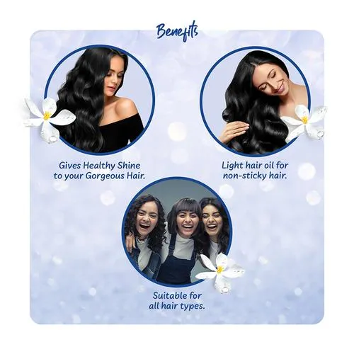 Parachute Advansed Jasmine Coconut Hair Oil With Vitamin E - Non-Sticky For Healthy Shiny Hair 300 ml - Image 5