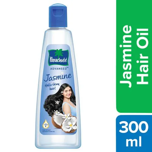 Parachute Advansed Jasmine Coconut Hair Oil With Vitamin E - Non-Sticky For Healthy Shiny Hair 300 ml