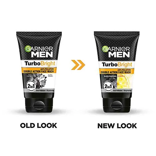 Garnier Men Turbo Bright Anti-Pollution Double Action Face Wash - Cleans Skin Deeply, 100 g - Image 3