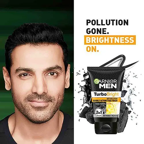 Garnier Men Turbo Bright Anti-Pollution Double Action Face Wash - Cleans Skin Deeply, 100 g - Image 4