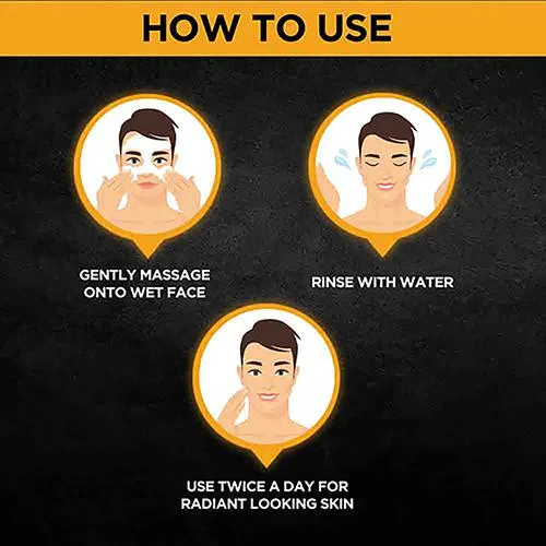 Garnier Men Turbo Bright Anti-Pollution Double Action Face Wash - Cleans Skin Deeply, 100 g - Image 7