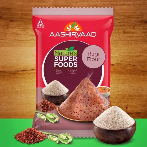 Aashirvaad Nature's Super Foods - Ragi Flour/Ragi Hittu 1 kg Pouch - Image 7