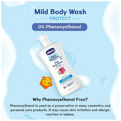 Chicco Baby Moments - Mild Body Wash Protect Chamomile Geranium For Moisturised Skin With A Soothing Touch 500 ml - Image 5