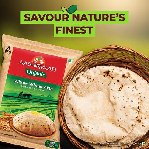 Aashirvaad Organic Whole Wheat Atta 5 kg - Image 10
