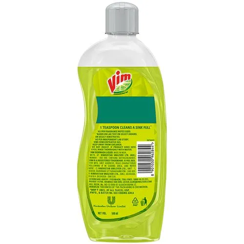 Vim Extra Anti Smell Dishwash Liquid With Pudina 500 ml - Image 3