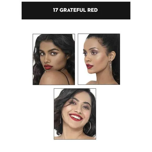 SUGAR Cosmetics Matte Attack Transferproof Lipstick - Bluish Red/Cool-toned Red, Highly Pigmented, Long Lasting, 2 g 17 Grateful Red - Image 6