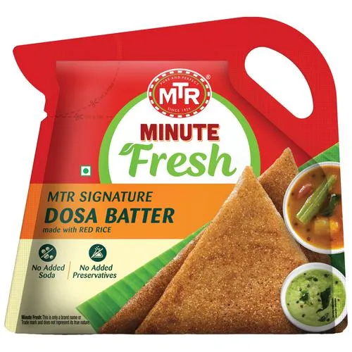 MTR FOODS Minute Fresh Signature Dosa Batter - Made From Red Rice No Added Preservatives Soda 850 g