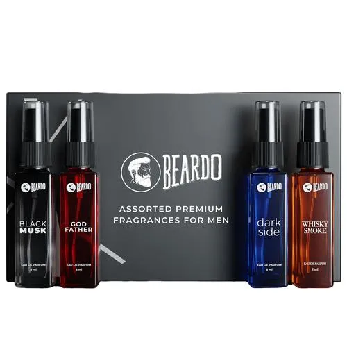 Beardo Assorted Premium Fragrances - Strong Long Lasting For Men 8 ml (Pack of 4)