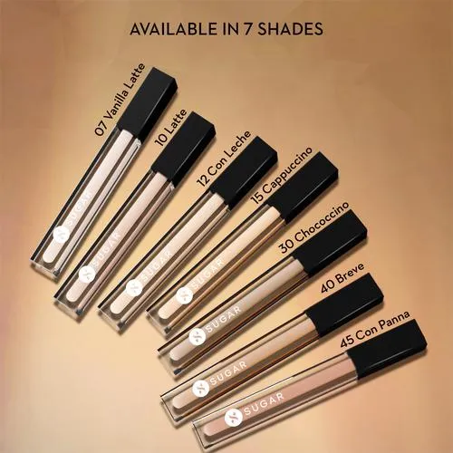 SUGAR Cosmetics Auto Correct Creaseless Concealer - Creamy Long-lasting Water-Resistant 2 g 10 Latte - Image 9