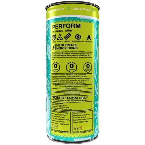 Raze Functional Energy Drink - Baja Lime 250 ml - Image 3