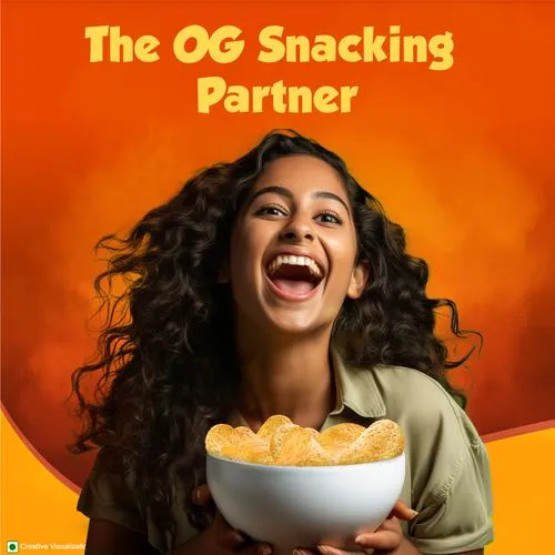 Bingo! Original Style Chilli Charged Tomato - Flat Cut Spicy & Tangy Potato Chips Pack for Snacks 58 g Pouch - Image 4