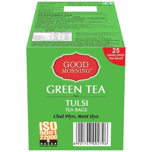Wagh Bakri Green Tea - Tulsi 37.5 g (25 Bags x 1.5 g each) - Image 2