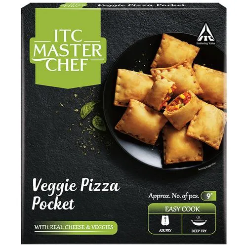 ITC Master Chef Veggie Pizza Pocket - Veg Frozen Snack Ready To Cook 340 g - Image 2