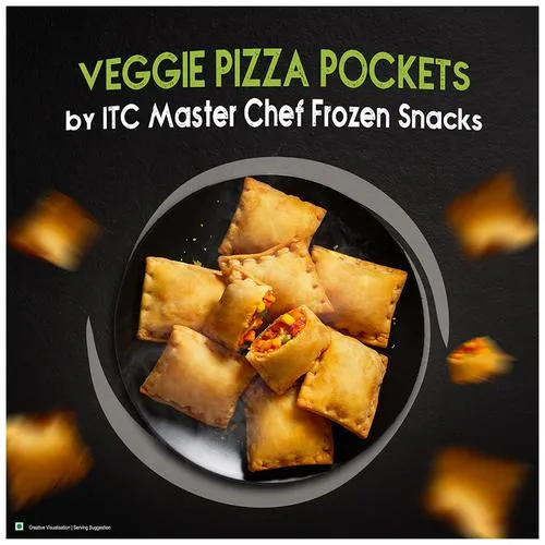 ITC Master Chef Veggie Pizza Pocket - Veg Frozen Snack Ready To Cook 340 g - Image 6
