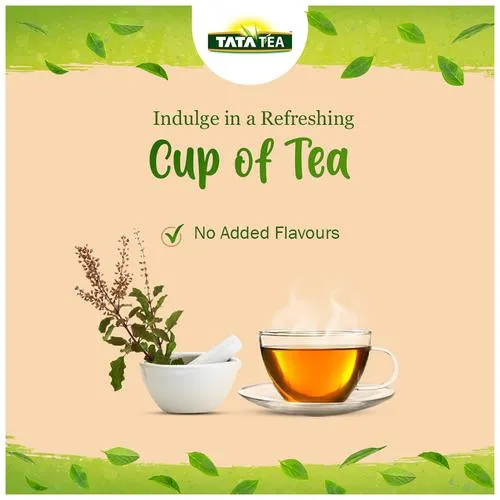Tata Tea Real Tulsi Leaves With Green Tea 100 g Paper Pouch - Image 5