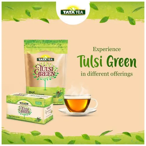 Tata Tea Real Tulsi Leaves With Green Tea 100 g Paper Pouch - Image 8