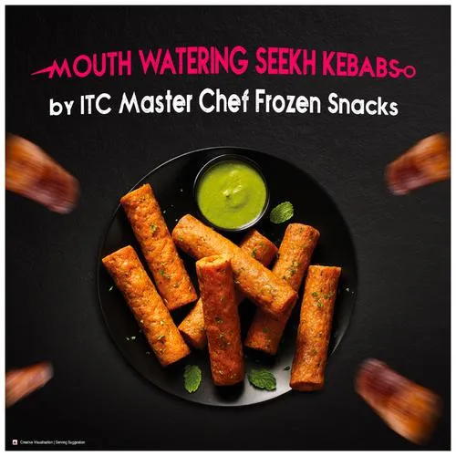 ITC Master Chef Chicken Seekh Kebab - Non-Veg Frozen Snack Ready To Cook 500 g - Image 6