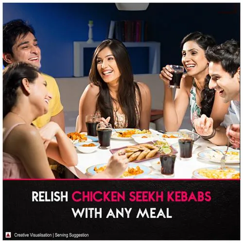 ITC Master Chef Chicken Seekh Kebab - Non-Veg Frozen Snack Ready To Cook 500 g - Image 9