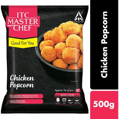 ITC Master Chef Chicken Popcorn - Non-Veg Frozen Snack Ready To Cook 500 g
