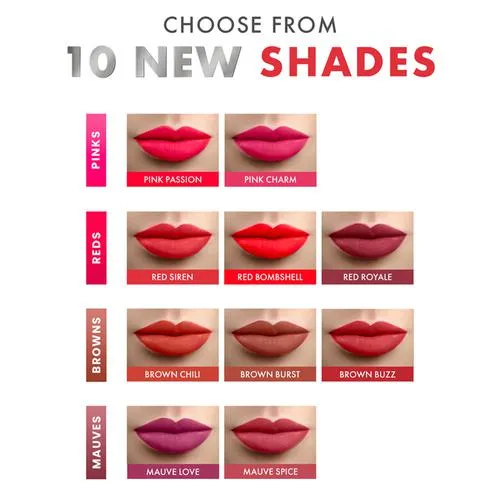 Lakme Cushion Matte Lipstick 4.5 g Mauve Spice Pack Of 3 - Image 7