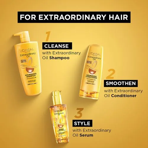L'OREAL PARIS Extraordinary Oil Nourishing Conditioner - For Dry & Dull Hair 180 ml - Image 7
