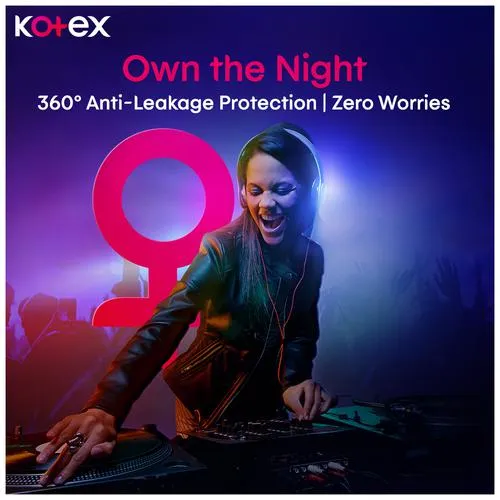 Kotex Overnight Period Panties - 360 Degree Anti-Leakage Protection M/L 2 pcs - Image 9