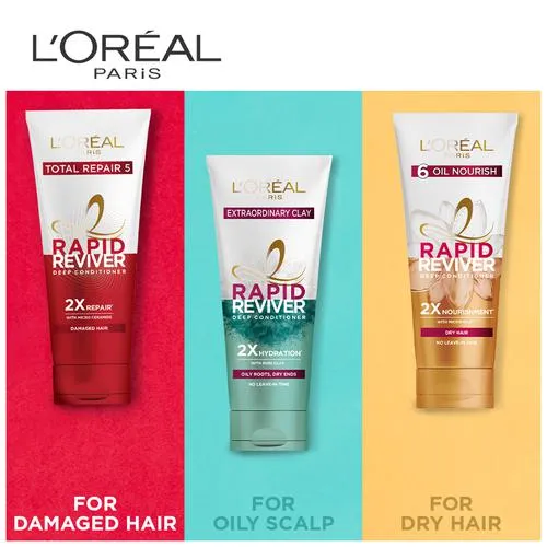 Loreal Paris Total Repair 5 Rapid Reviver Deep Conditioner - Damaged Hair 180 ml - Image 4