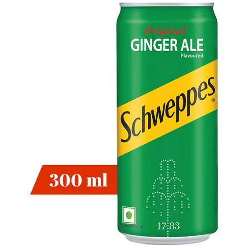 Schweppes Original Ginger Ale Flavoured Soft Drink - Refreshing Taste & Delicious Flavour 300 ml (Buy 5 Get 1 Free) - Image 2
