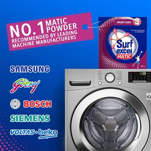 Surf Excel Matic Detergent Powder - Front Load 500 g - Image 7
