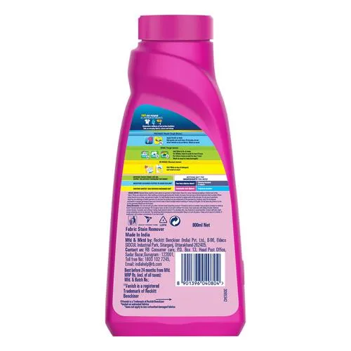 Vanish Oxi Action All In One Colour Safe Detergent Liquid Booster 800 ml - Image 3
