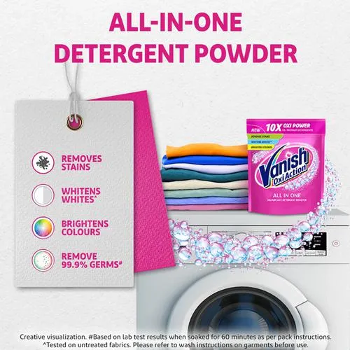 Vanish Oxi Action All In One Colour Safe Detergent Liquid Booster 800 ml - Image 4