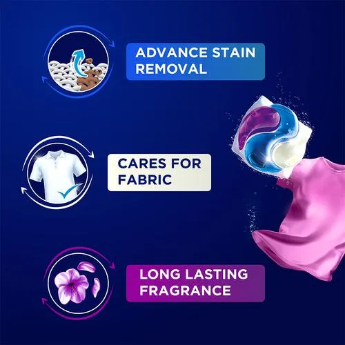 Surf Excel Matic - 3-In-1 Smart Shots Soluble Liquid Detergent Capsules For Both Front & Top Load 17 pcs - Image 4