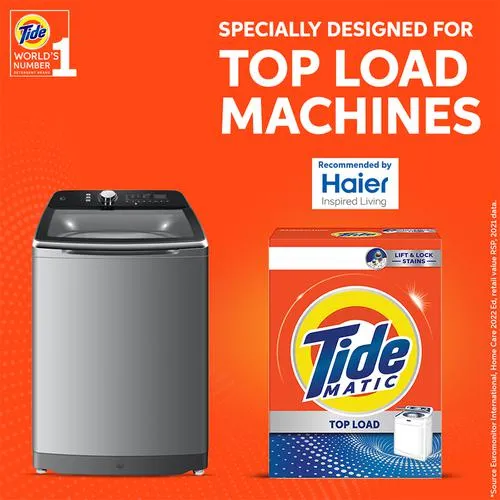 Tide Matic Top Load Detergent Powder - Removes Tough Stains Refreshing Fragrance 1 kg - Image 5