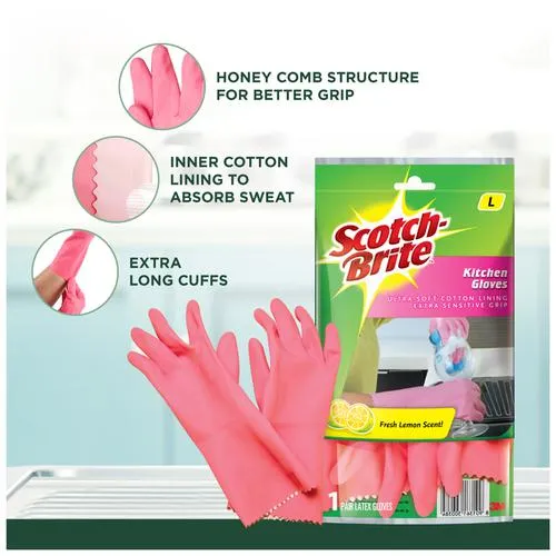 Scotch brite Kitchen Gloves Medium 1 pc - Image 3