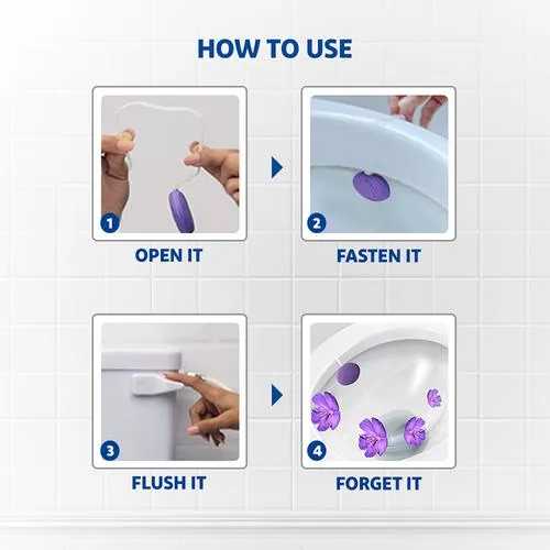 Harpic Hygienic Toilet Cleaner Rim Block - Lavender 26 g - Image 5