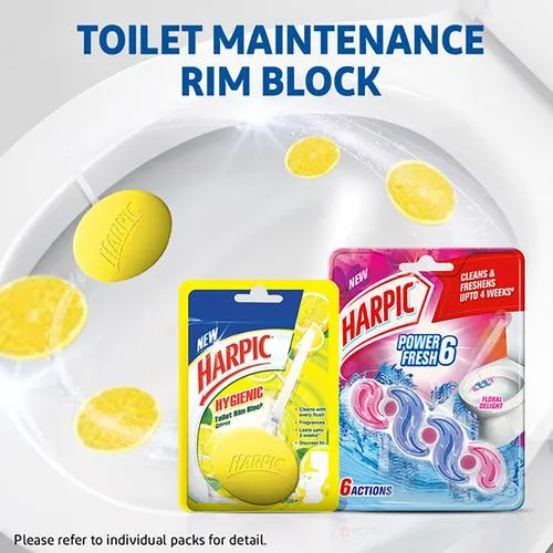 Harpic Hygienic Toilet Cleaner Rim Block - Lavender 26 g - Image 6