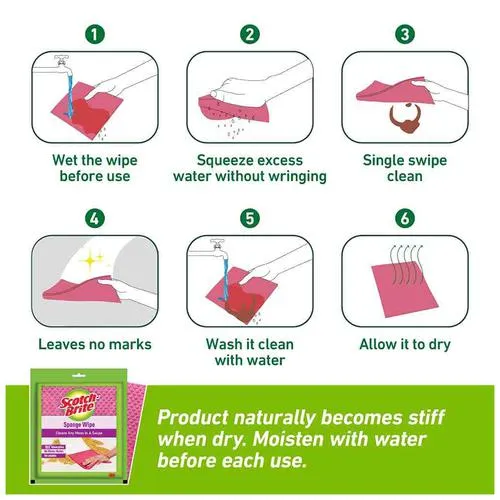 Scotch brite Sponge Wipes 1 pc - Image 6