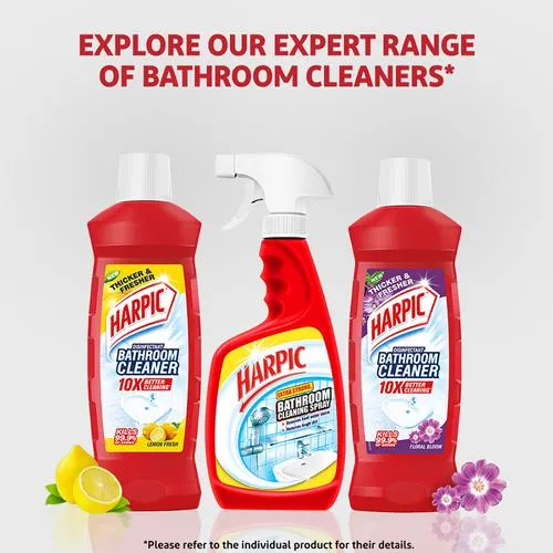 Harpic Disinfectant Bathroom Cleaner Liquid - Lemon Fresh 500 ml - Image 9