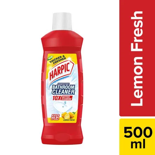 Harpic Disinfectant Bathroom Cleaner Liquid - Lemon Fresh 500 ml