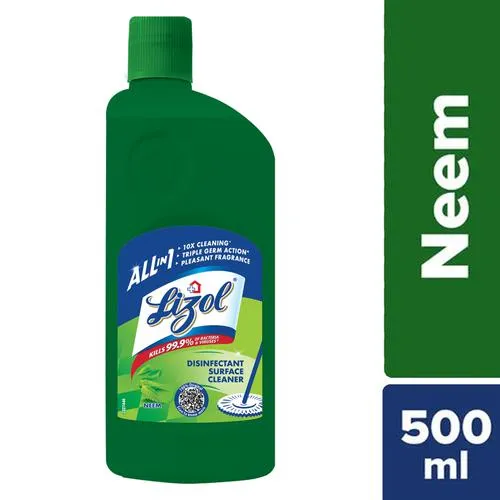 Lizol Disinfectant Surface Cleaner Liquid - Neem 500 ml