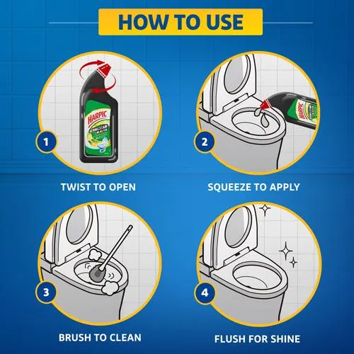 Harpic Germ & Stain Blaster Disinfectant Toilet Cleaner Liquid - Citrus 750 ml - Image 7