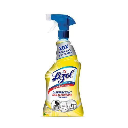 Lizol Disinfectant Multi-Purpose Power Cleaner Liquid Spray - Lemon 450 ml - Image 2