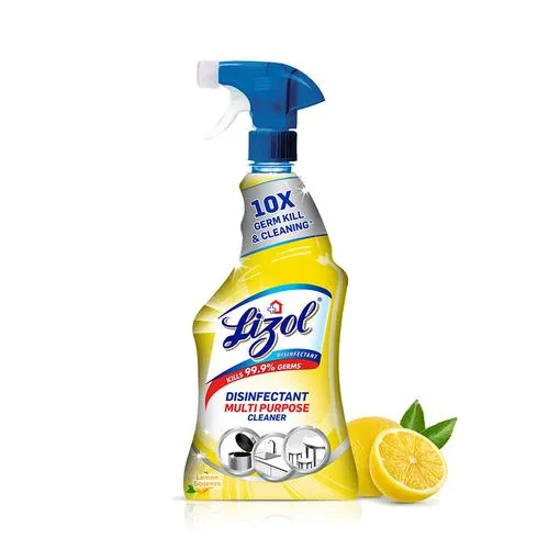 Lizol Disinfectant Multi-Purpose Power Cleaner Liquid Spray - Lemon 450 ml - Image 3